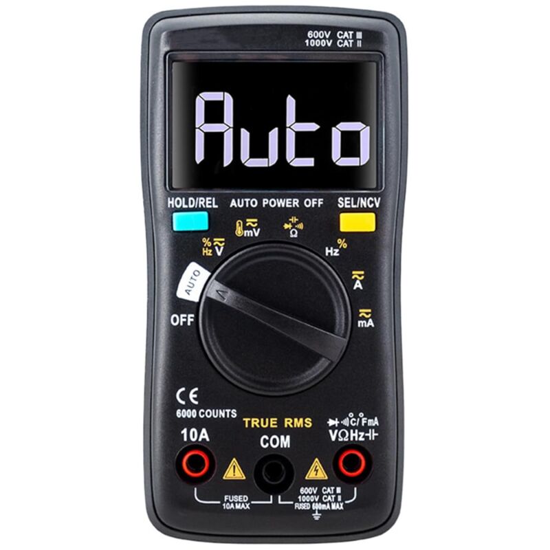 True Rms 6000 Digitalmultimeter: Spannung, Strom, Widerstand, Temperatur