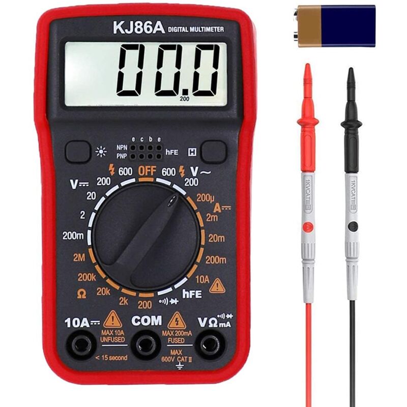 Digitales Lcd-multimeter: Präzise Anzeige Von Spannung, Strom Und Kapazität, Einfache Bedienung