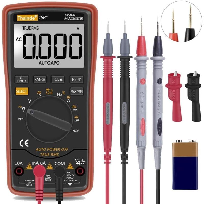 Automatisches Digitales Multimeter Mit Hintergrundbeleuchtetem Lcd-bildschirm Für Professionelle Elektriker