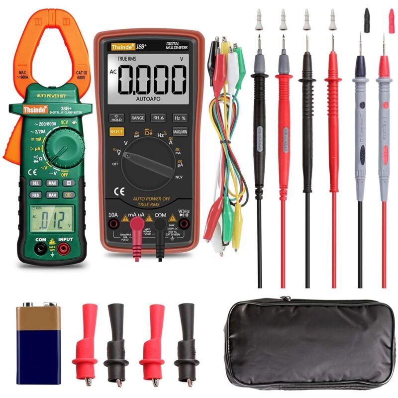 Automatisches Digitalmultimeter Mit Stromzange Und Zubehör Für Ac/dc-prüfungen