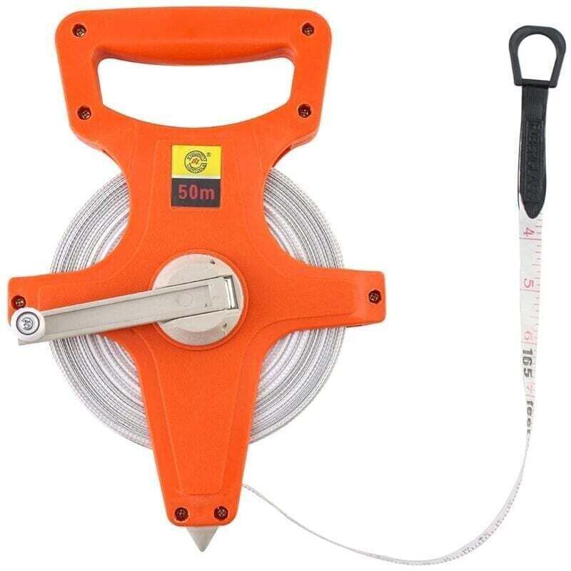50 M Fiberglas-maßband, Doppelseitig, Meter/zoll-einteilung, Hohe Präzision Für Profis, Ortviai