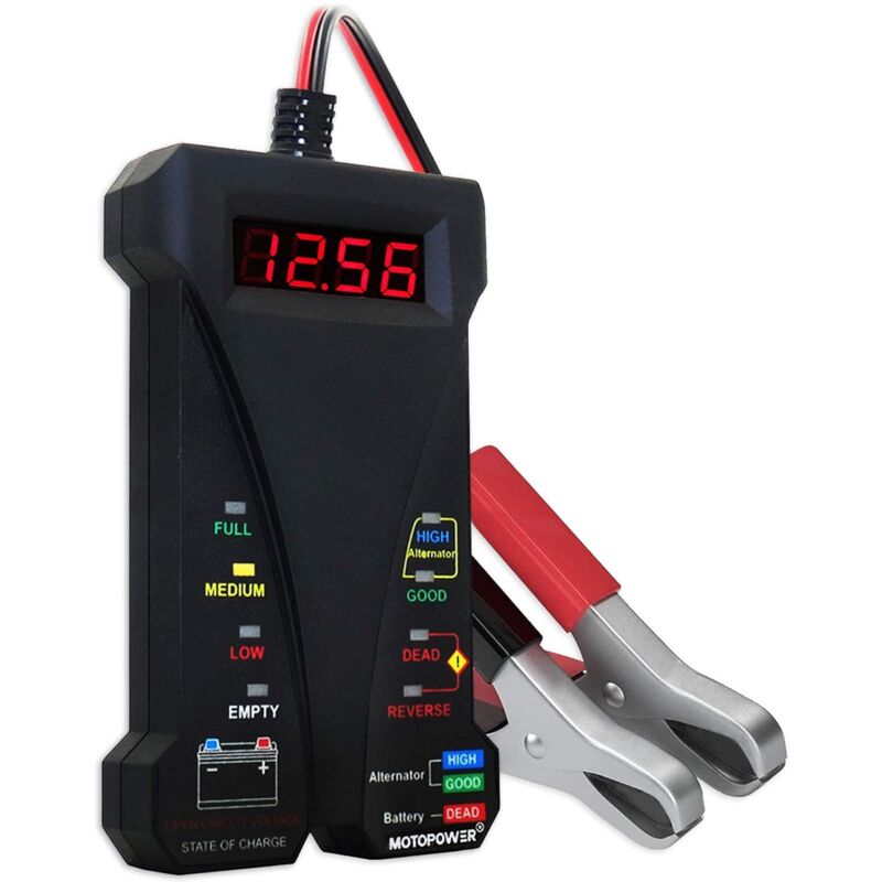 12v-batterietester Mit Lcd-bildschirm Und Led-anzeige Für Schnellladesysteme