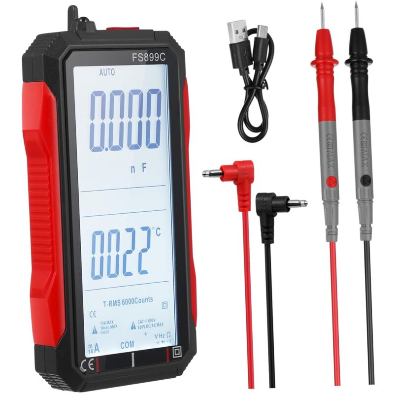 Digitales Stiftmultimeter Zur Amperemessung Und Fahrzeugdiagnose, Inklusive Lithiumbatterie