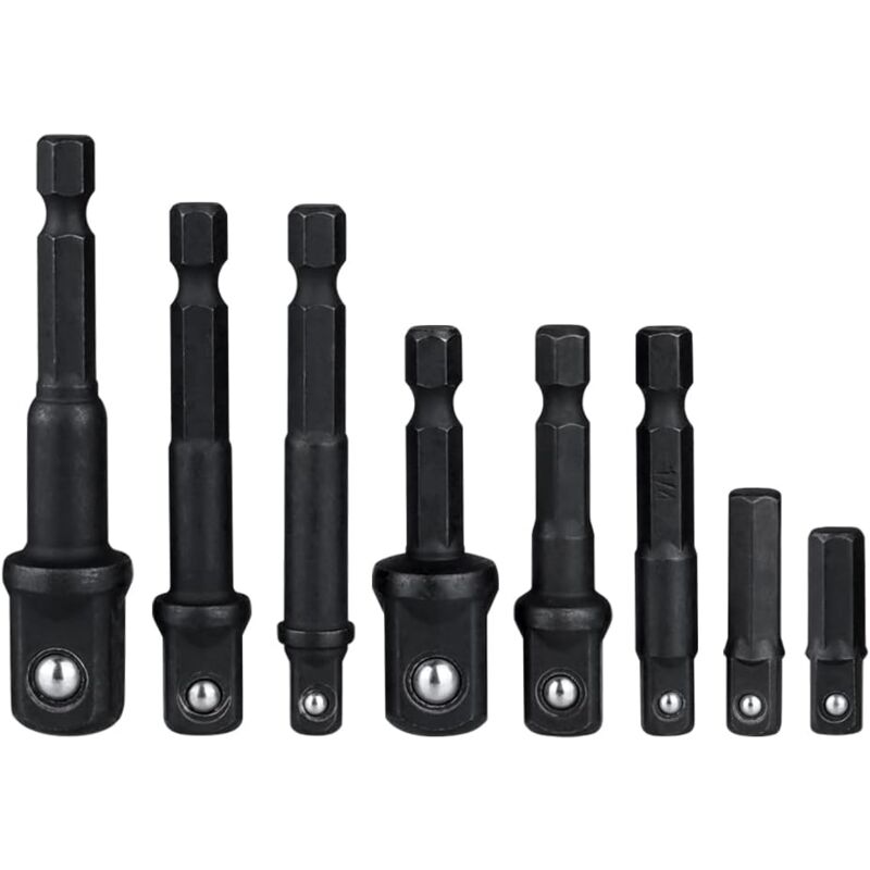 8-teiliges Set 1/4"-schnellwechsel-sechskantadapter Für Bohrmaschinen Und Verlängerungen