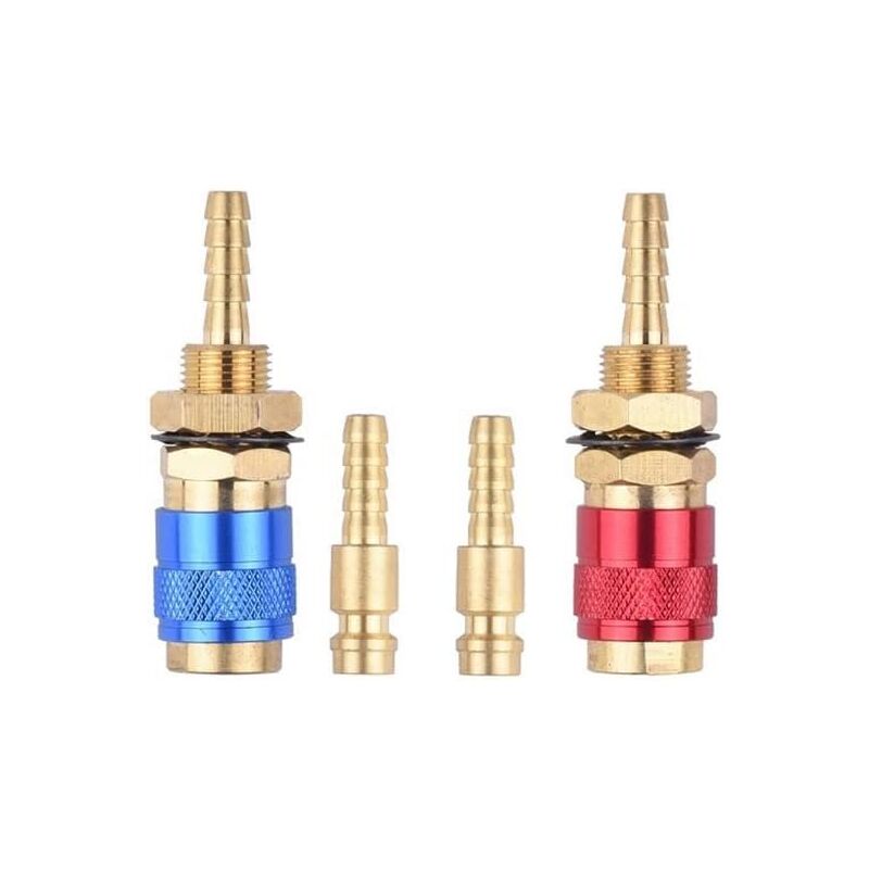 6-mm-wig-anschlussadapter, Luftkühlung, Blau Und Rot