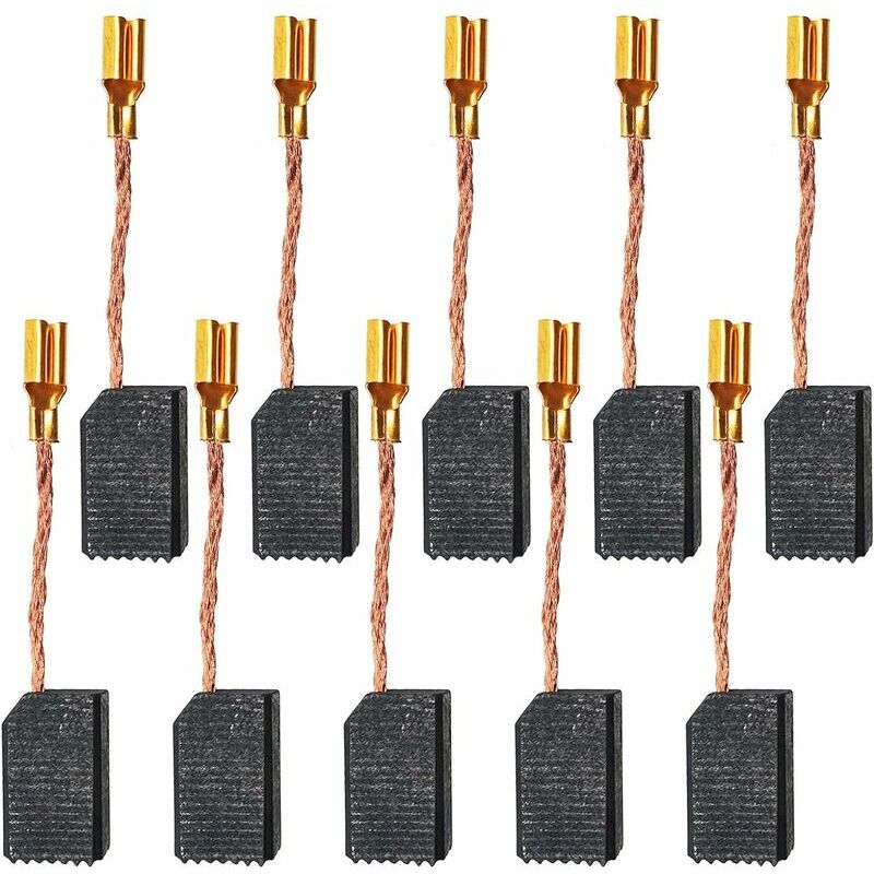 Packung Mit 10 Kohlebürsten Für Winkelschleifer 15x8x5 Mm