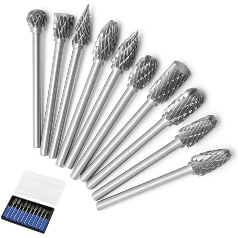 3 Mm Wolfram-rotationsbits Für Verschiedene Werkzeuge – 10er-packung