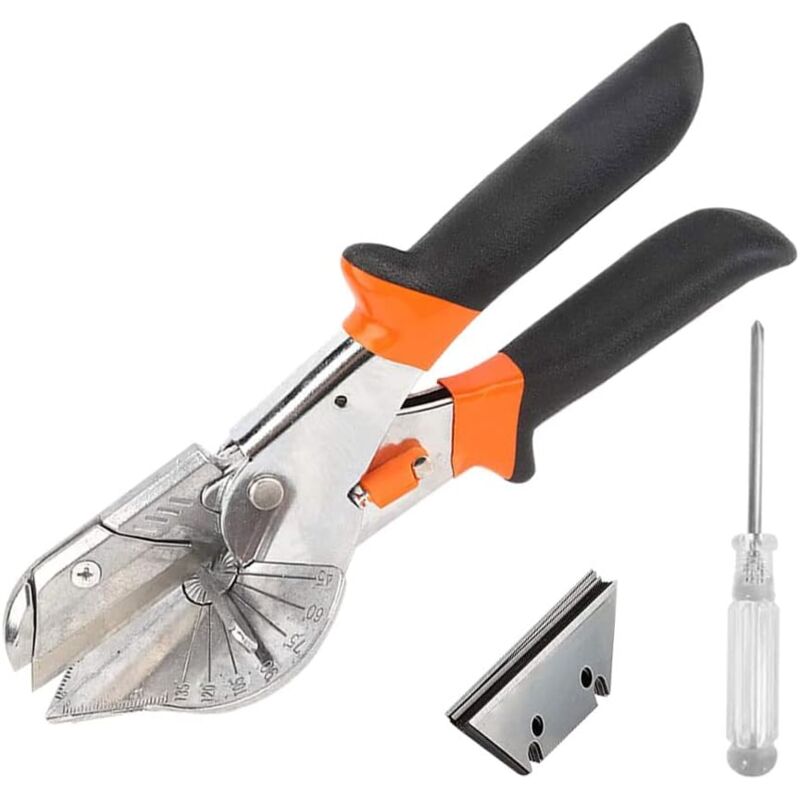 12-teiliges Gehrungscheren-set (45°-135°) Mit 10 Klingen Und Schraubendreher Für Pvc-, Ppr- Und Pe-rohre