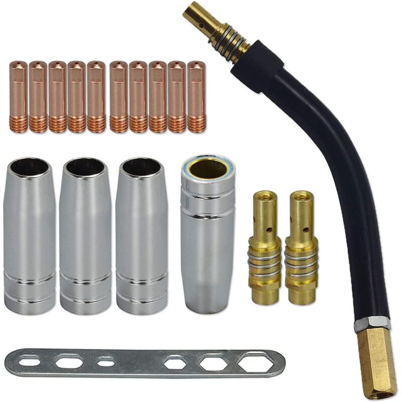 0,9 Mm M6 Kontaktspitzen Für Mb15 15ak Taschenlampe, 18-teiliges Set, Konische Diffusordüse