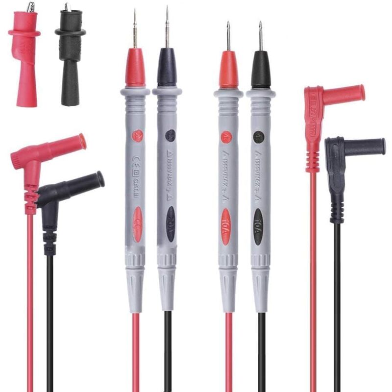 1000v 20a Multimeter-messleitungen Mit Bananensteckern Und Digitalen Krokodilklemmen