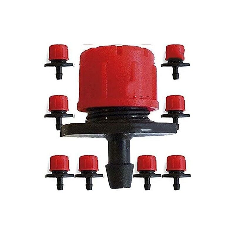 Einstellbarer Tropfer 0-70 L/h Mikro-durchfluss-gartenbewässerungsset Wassersparsystem
