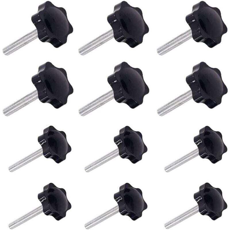12 Stück M6x40mm Und M8x40mm Außengewinde-klemmgriffe Für Ortviai Werkbank
