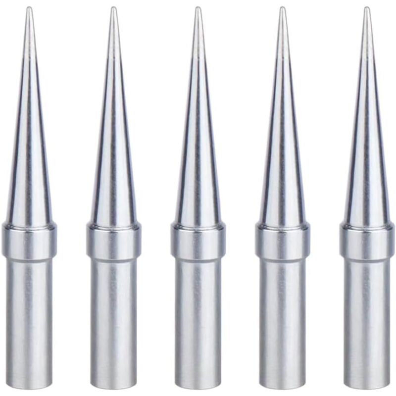 Konische Lötspitzen 0,4 Mm, 5er-pack, Vernickeltes Kupfer