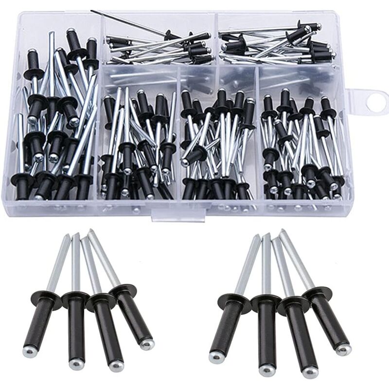 Set Mit 120 Aluminium-blindnieten M2.4 M3.0 M3.2 M4 Für Möbel Und Renovierung