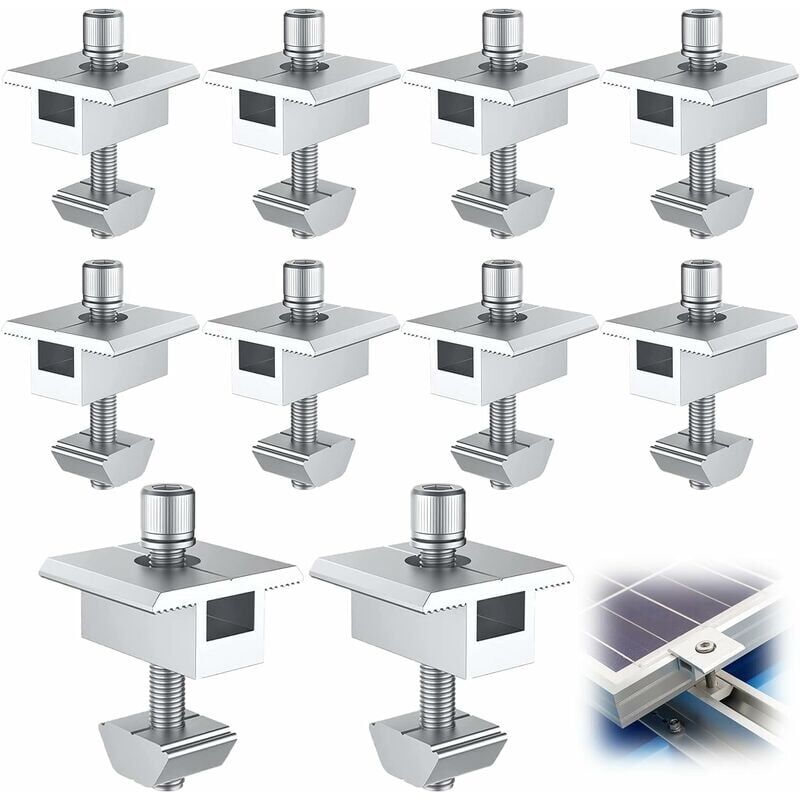 Aluminiumträger Für Solar-pv-module, Zentrale T-montage, Dachmontage, Dicke 30-35 Mm