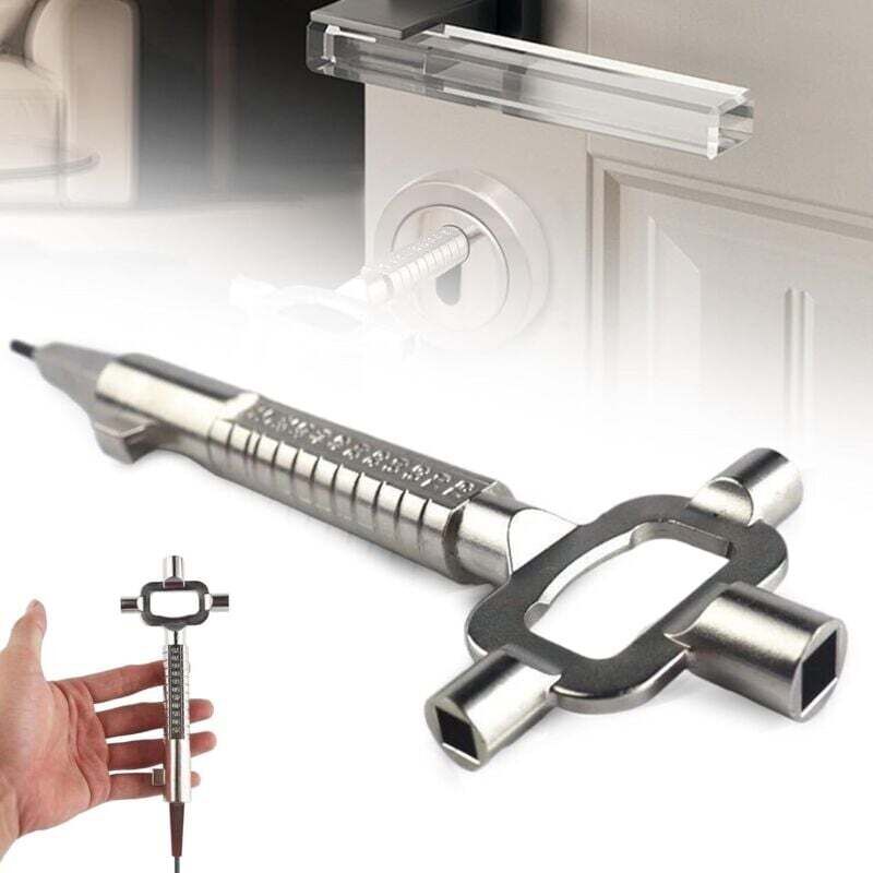 Ortviai 6-in-1 Universal-schraubenschlüssel Für Baustellen – Multifunktionales Schraubenschlüssel-set Mit Integrierter Messskala