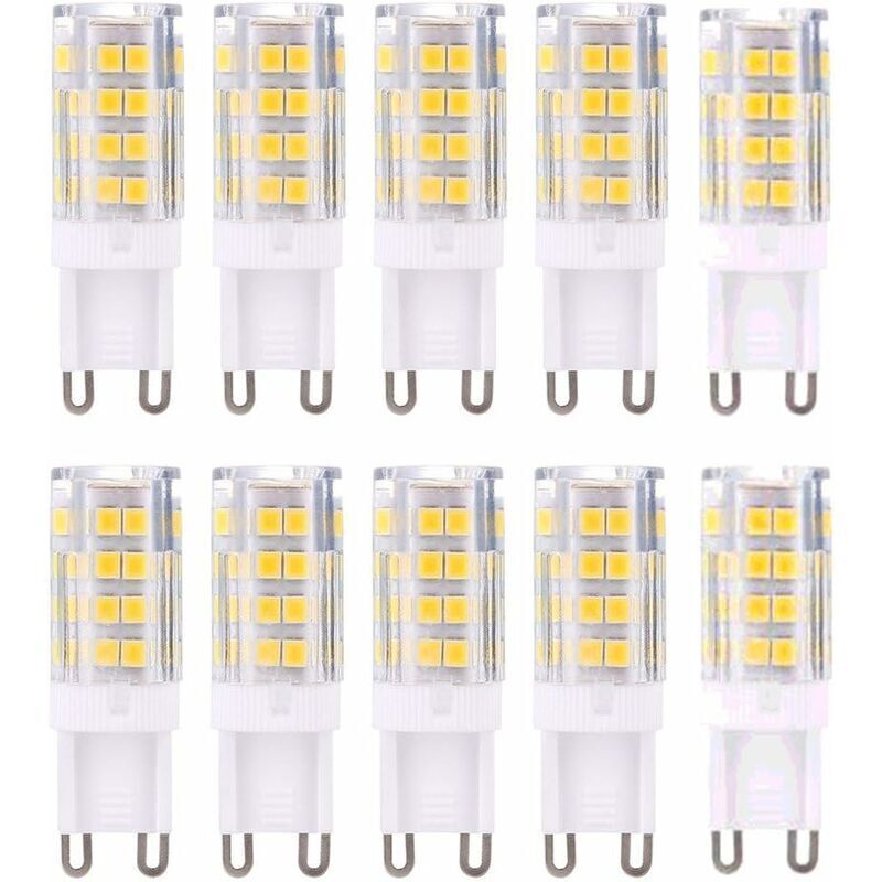 G9 5w Led-lampen, Warmweiß 3000k, 420 Lumen, Entspricht 40w Halogen, Nicht Dimmbar, 10er-pack, Ortviai