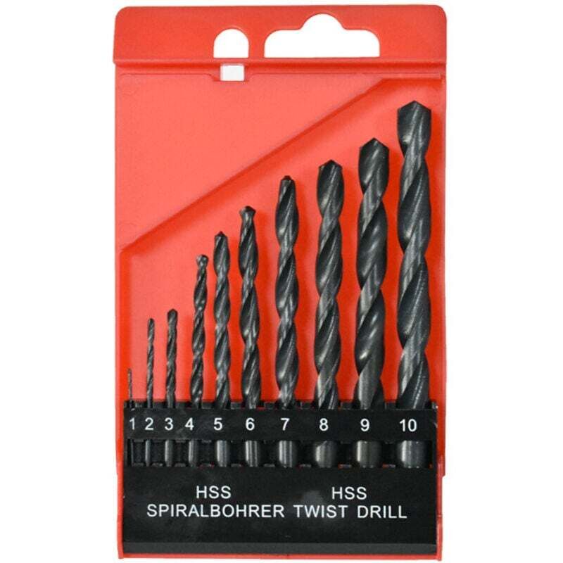 Ortviai 10-teiliges Holzbohrer-set (1–10 Mm) Mit Robustem Koffer Für Hart- Und Weichholz