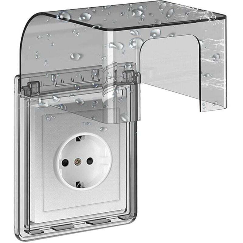 Wasserdichte Steckdosenabdeckung Typ 86 Für Bad Und Küche – Wandsteckdosenabdeckung 10,8 X 7,5 X 12,3 Cm Ortviai