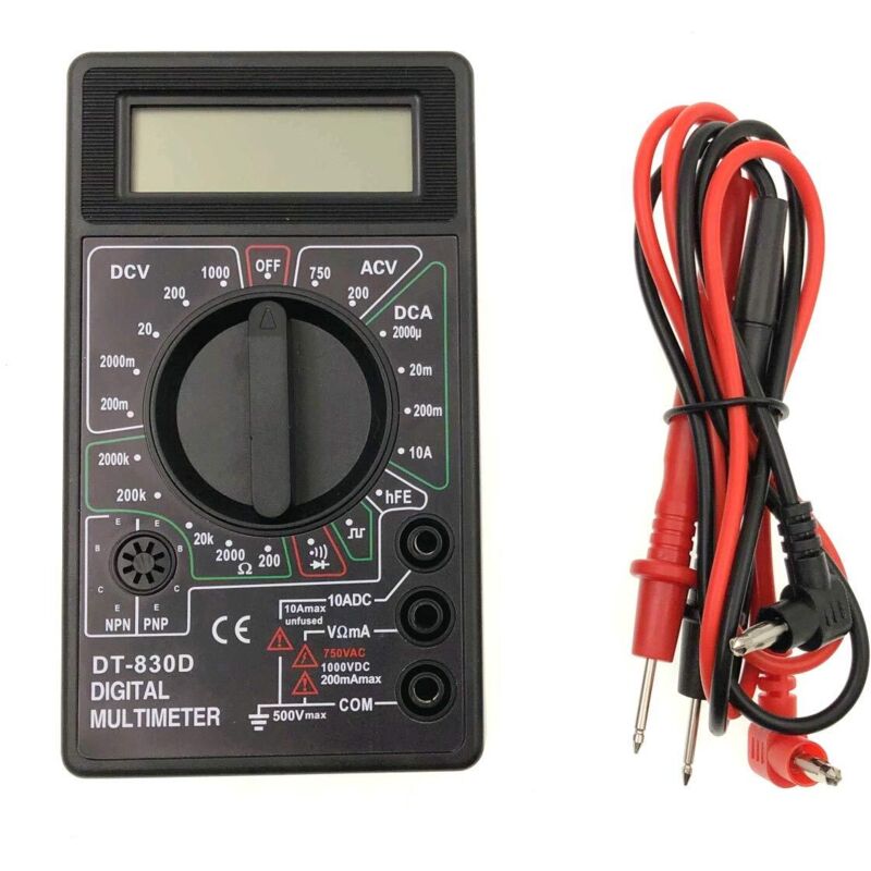 Dt-830d Lcd-digitalmultimeter Misst Spannung, Strom, Gleichstrom, Wechselstrom Und Diodenprüfung