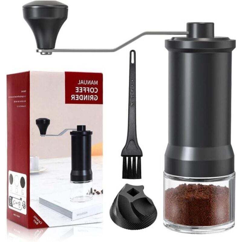 Manuelle Kaffeemühle Aus Edelstahl Mit Verstellbarem Keramik-kegelmahlwerk Für Aeropress-, Espresso- Und Ortviai-kaffeemaschinen