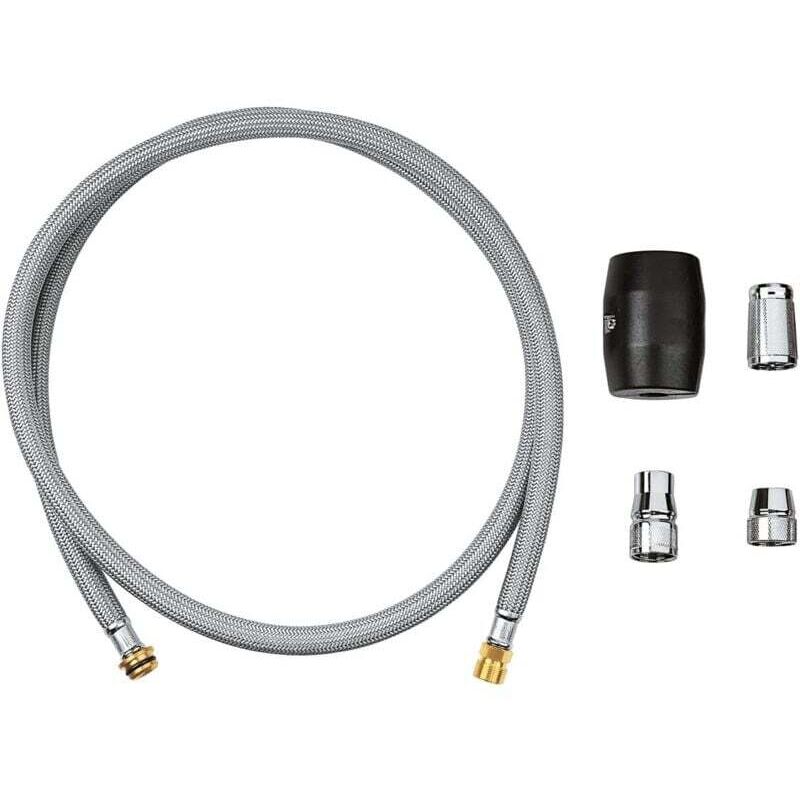 Flexible Küchenarmatur Mit Ausziehbarer Brause, Geflochtenes Nylon, Kompatibel Mit Grohe Ortviai
