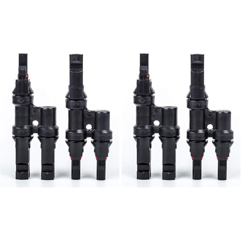 Set Mit 2 Paaren 1500v Y-förmiger Solarteiler Für Pv-module
