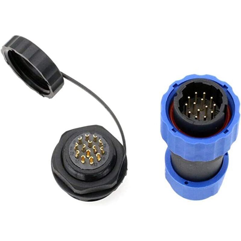 Ip68 Wasserdichter 14-poliger Lötanschluss (buchse) Für Led-kabel, Panelmontage