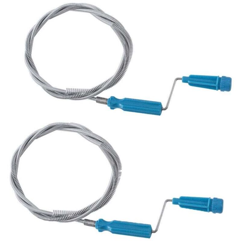 Ortviai 5 M Spiral-abflussreinigungsschlauch, 2er-pack Mit Kurbelgriff Für Spülbecken Und Rohre