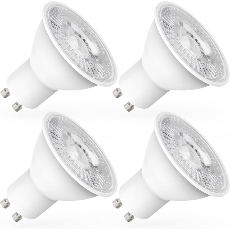 Gu10 5w 600lm Led-lampen, Kaltweiß 6000k, Breiter Abstrahlwinkel 120 Grad, 4er-pack