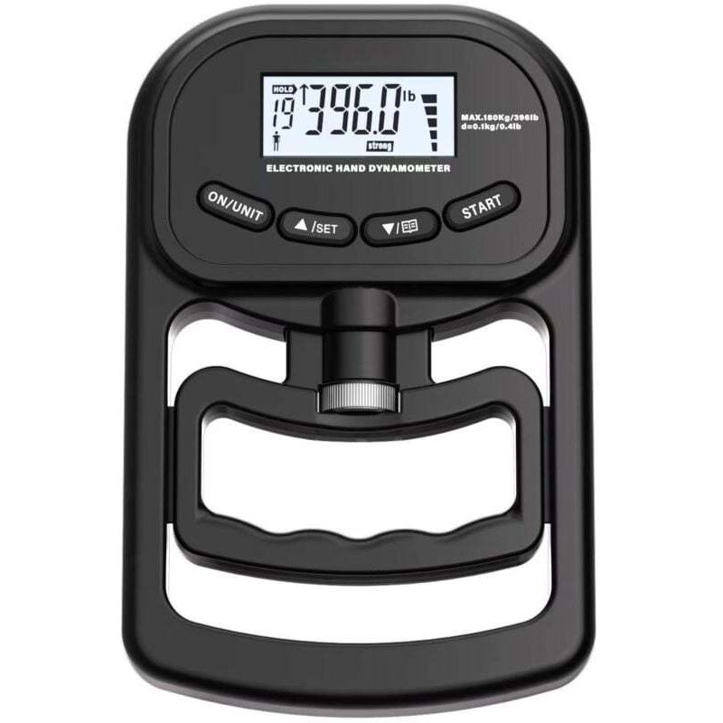 Ortviai 180 Kg Wiederaufladbarer Digitaler Dynamometer Mit Lcd-bildschirm Für Sport Oder Heimtraining Mit Griffkraft