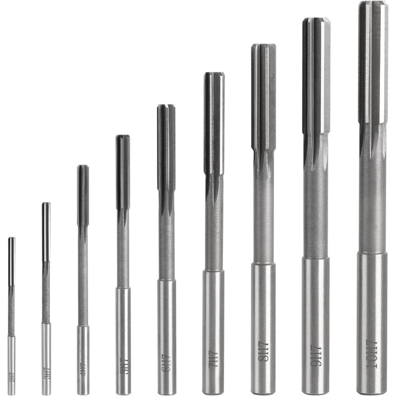 H7 Hss-geradbohrer, 9 Stück, Durchmesser 2–10 Mm, Für Holz Und Metall