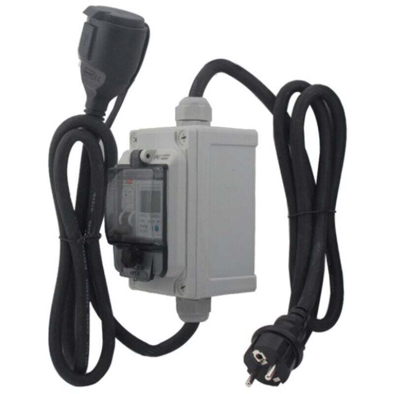 Ortviai 230v Ip67 Mobiler Digitaler Stromzähler Für Wohnmobile Und Elektrofahrzeuge Mit Led-anzeige Und Reset-funktion