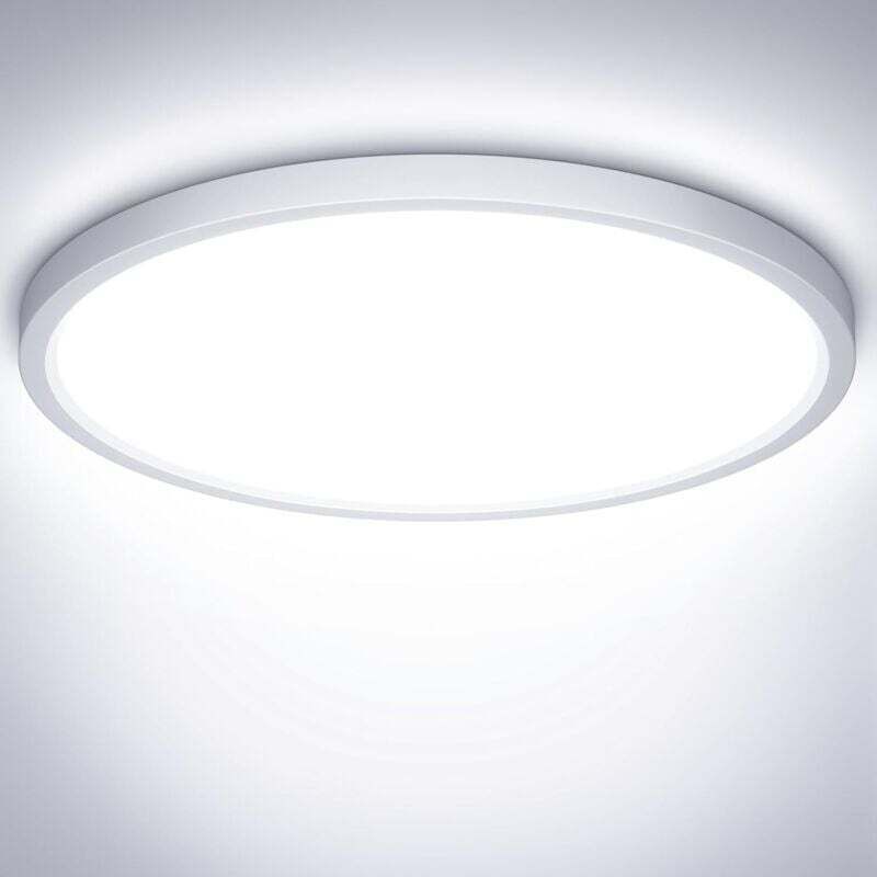 Ortviai 32w Ip44 Wasserdichte Led-deckenleuchte, 6500k 2400lm, 30cm Runde Lampe Für Badezimmer, Schlafzimmer, Wohnzimmer