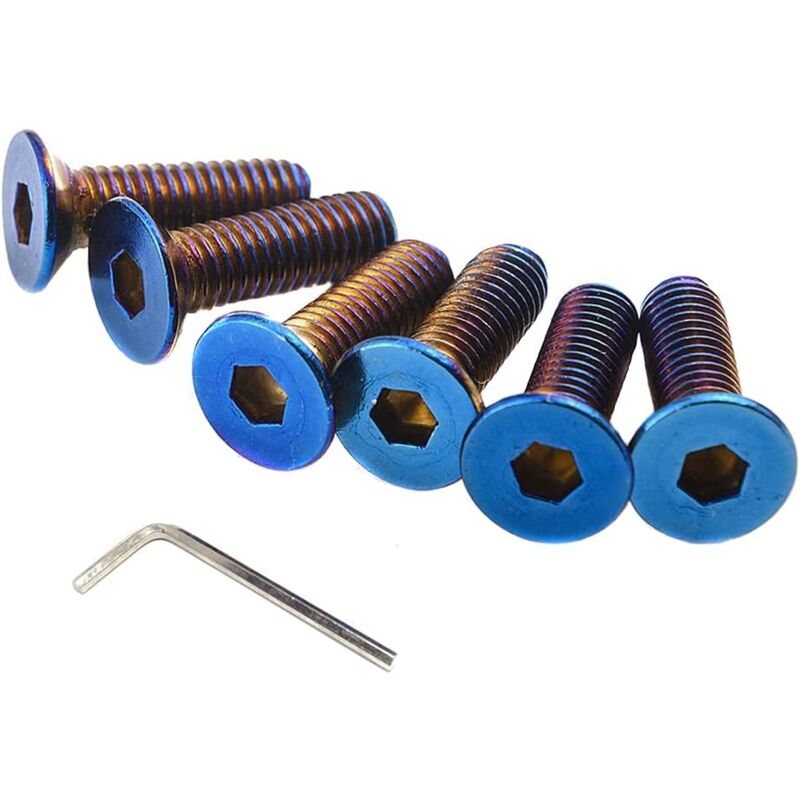 6-teiliges Lenkradschrauben-set M5x1,25 Aus Edelstahl Mit Schraubenschlüssel Für Auto Und Rennsport