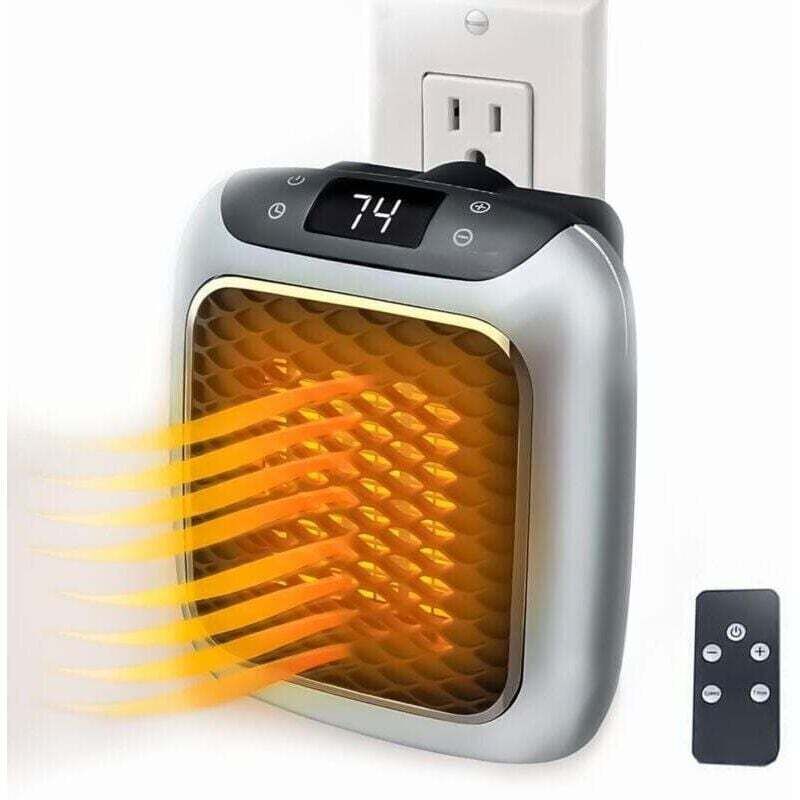 Ortviai 800w Keramik-heizlüfter Mit Fernthermostat Für Schlafzimmer, Büro, Wohnzimmer