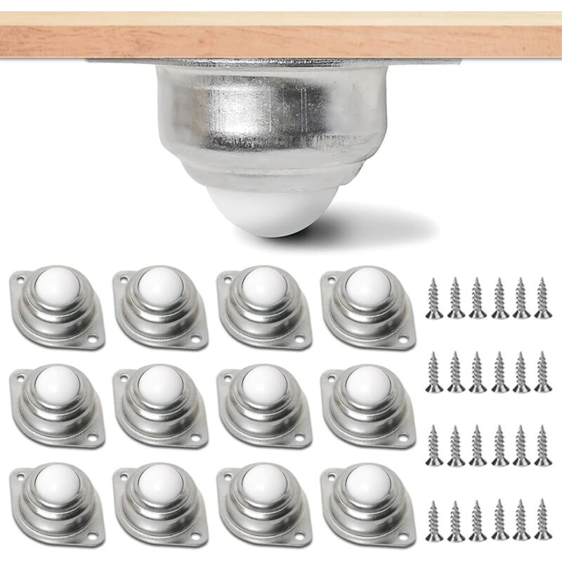 Set Mit 12 Kugelgelagerten Möbelrollen Mit 24-loch-lagern