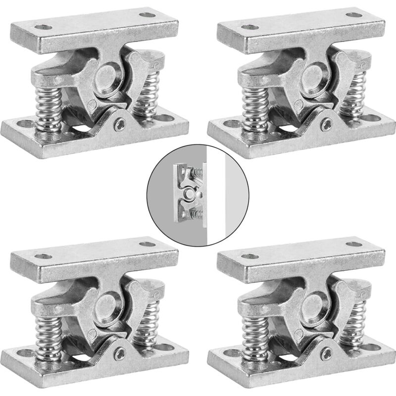 Set Mit 4 Türstoppern Aus Zinklegierung Mit Silberner Feder, 6,5 X 4,2 Cm