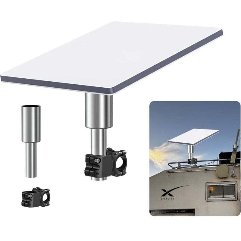 Ortviai Mini Starlink Wohnmobil-aluminiumhalterung, Satelliten-kit Mit 0,87 Bis 1,1 Zoll Klemme