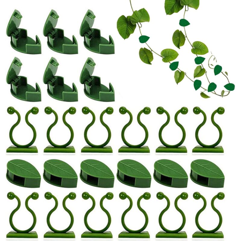 60-teiliges Set Kletterpflanzenclips, Dekorative Wandhalterung Für Innen- Und Außengärten