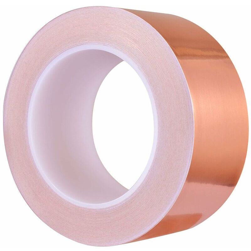30 M X 50 Mm Kupferklebeband Für Emi-abschirmung, Bastelarbeiten, Schneckenabwehr, Elektrische Reparaturen