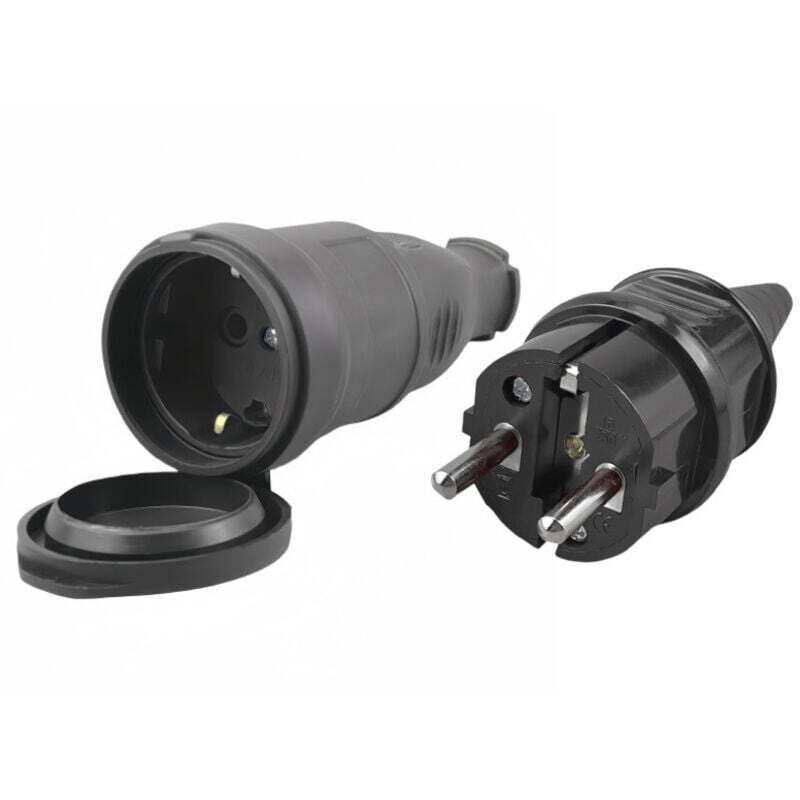 Ortviai Ip44 Wasserdichter Industrie-gummistecker Und -buchse – Hochleistungs-eurostecker