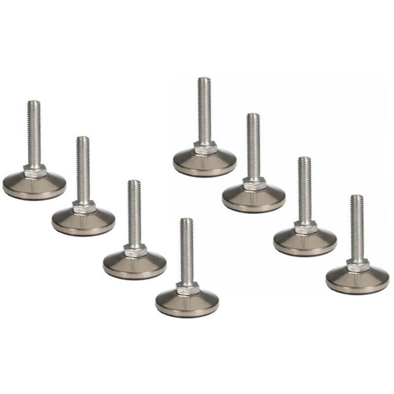 Verstellbare Edelstahlfüße M10 50 Mm Für Möbel Und Regale, 8er-set