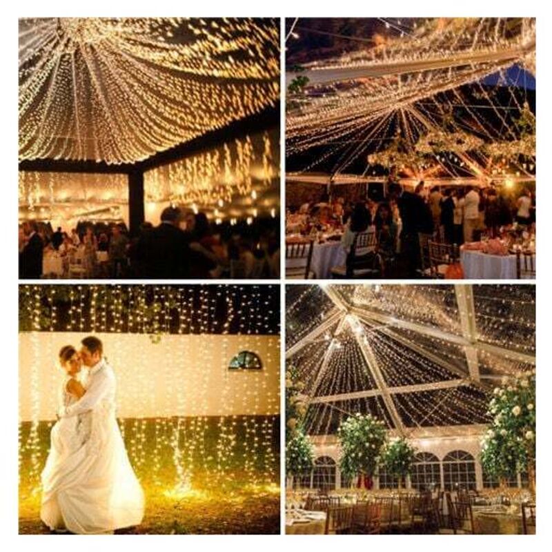 100 M Lange Lichterkette Mit 600 Leds Für Den Innen- Und Außenbereich, Garten, Hochzeit, Karneval, Weihnachtsdekoration, Ortviai