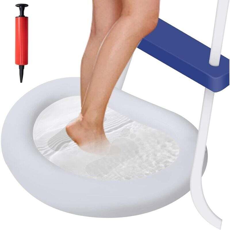 Ortviai Aufblasbares Pvc-fußbad – Tragbares Spa Zur Fußreinigung Zu Hause Oder Im Pool
