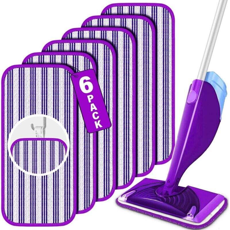 6er-pack Wiederverwendbare Swiffer Wetjet Wischmopp-pads – Waschbar, Nass Oder Trocken Verwendbar (ortviai)