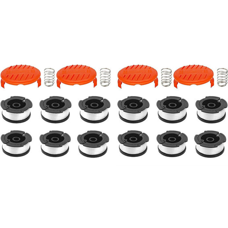 Set Mit 12 Trimmerfadenspulen Und 4 Universal-schutzkappen