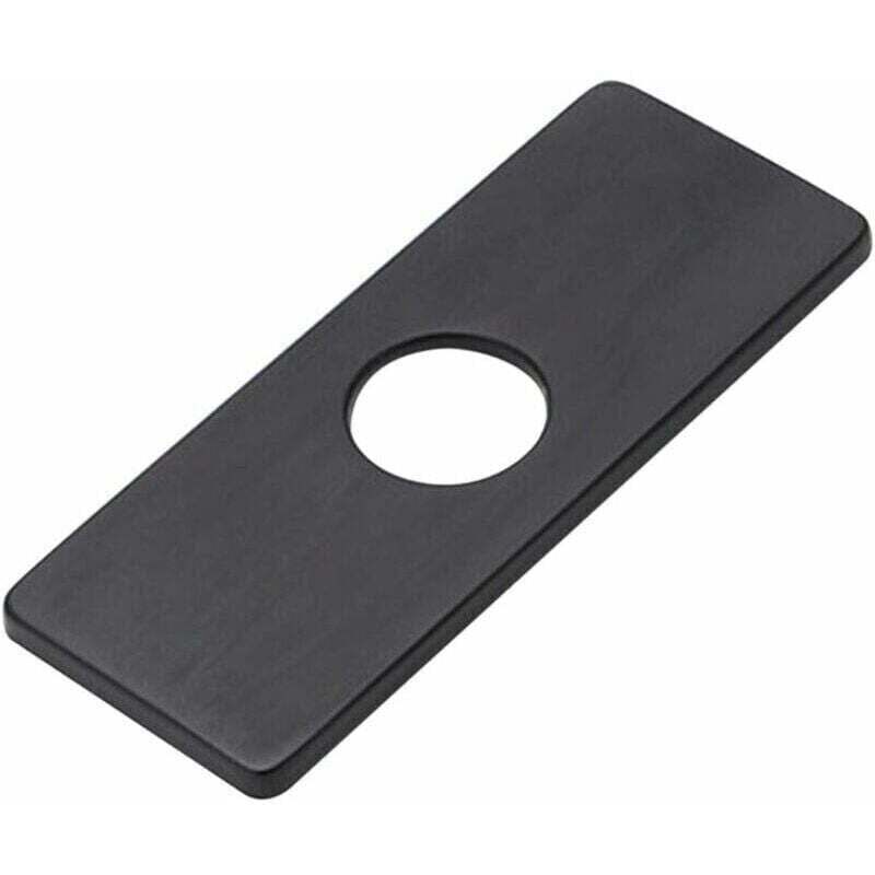 Dekorative Abdeckplatte Für Küchen- Oder Badezimmerarmatur – Oberfläche Aus Gebürstetem Nickel, Ortviai