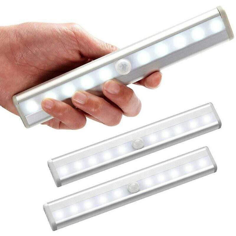 Set Mit 3 Kabellosen Led-leuchten Mit Bewegungssensor Für Kleiderschrank, Flur Und Treppenhaus Ortviai