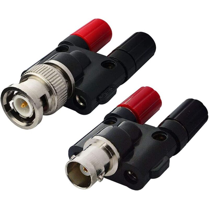Hf-koaxialanschluss-set Mit Bnc-steckern, Doppelbananensteckern Und 4-mm-splitteradapter